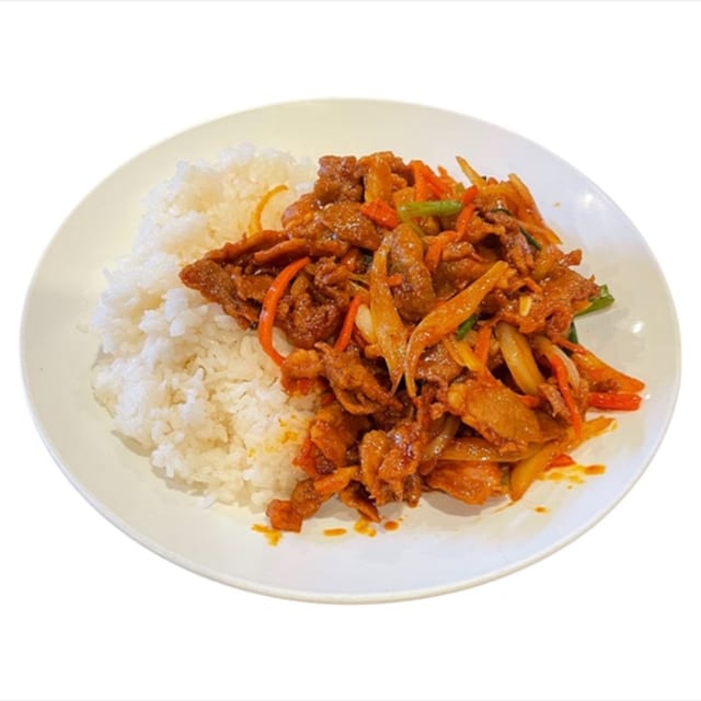 Chicken Teriyaki Rice Dish.