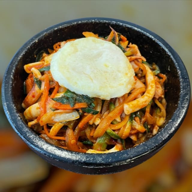 Spicy Squid Dolsot.